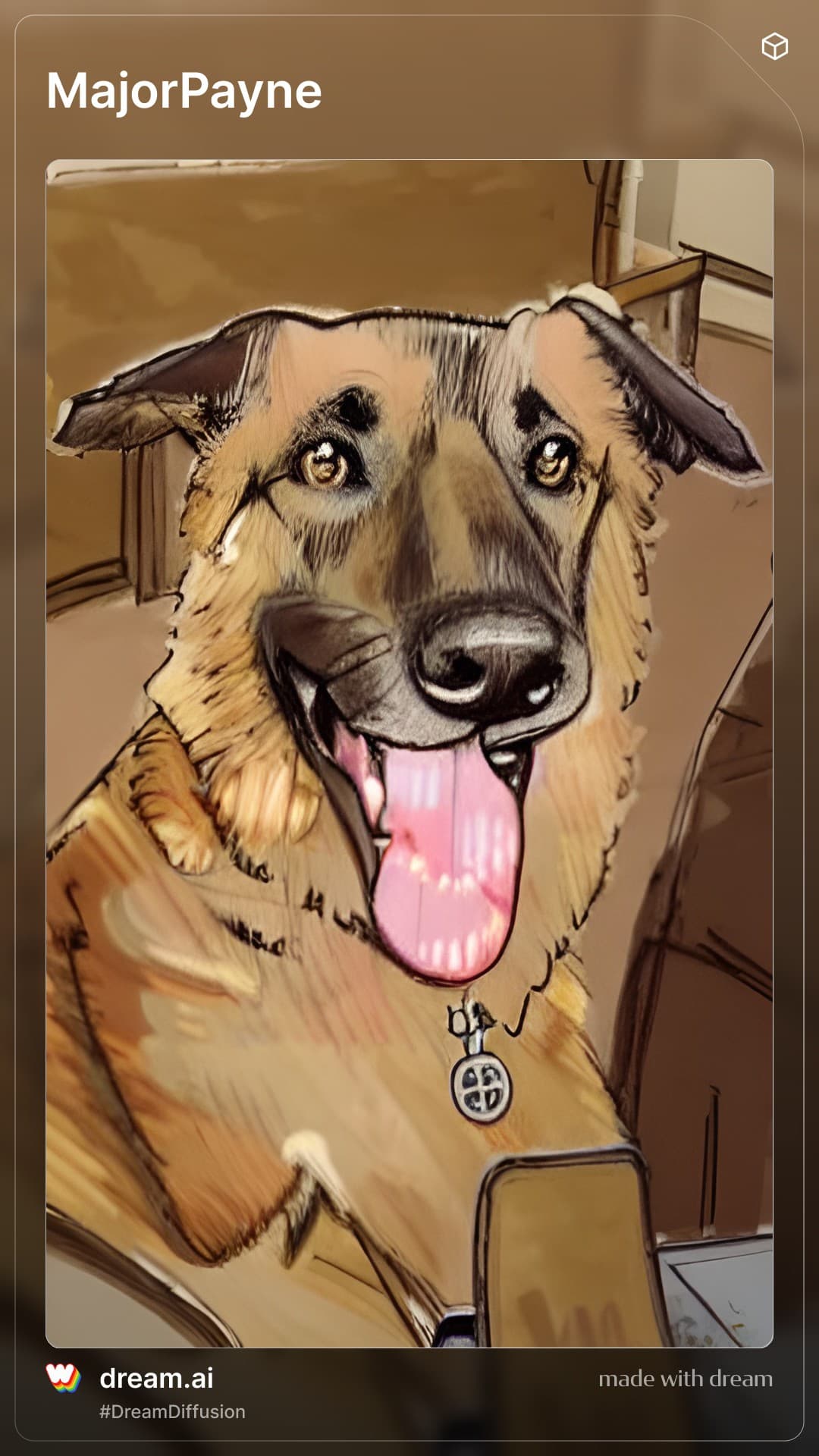 An AI Image inspired by Major Payne